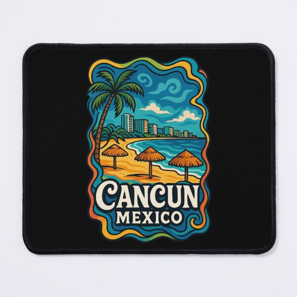 Item preview, Cancun Mexico Trippy Travel designed and sold by TomFrontierArt.