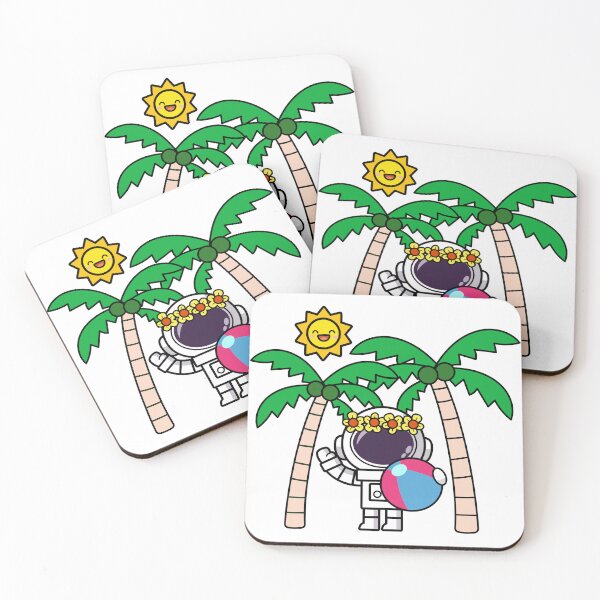 Item preview, Summer Vacation Astronaut, Cute Space Explorer at Tropical Beach designed and sold by NoeySmiley55.
