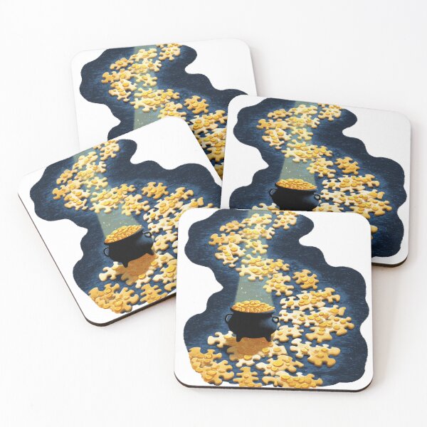 Item preview, Pot of gold at the end of puzzle path – lucky irish concept art designed and sold by olenapetol.