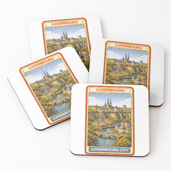 Item preview, Luxembourg City Vintage Travel Poster Card Souvenir designed and sold by CLOUTKULT.