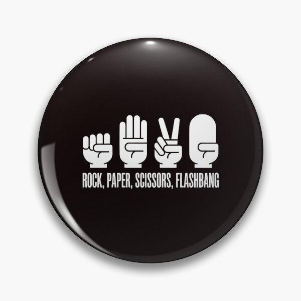 Item preview, Rock Paper Scissors Flashbang – Funny FPS Gamer Joke designed and sold by Redgiant87x.