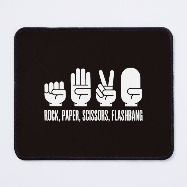 Item preview, Rock Paper Scissors Flashbang – Funny FPS Gamer Joke designed and sold by Redgiant87x.