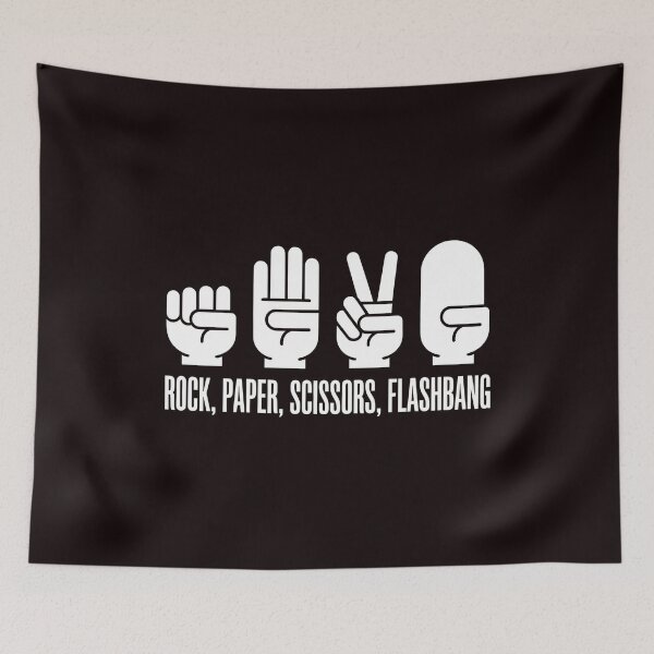 Item preview, Rock Paper Scissors Flashbang – Funny FPS Gamer Joke designed and sold by Redgiant87x.