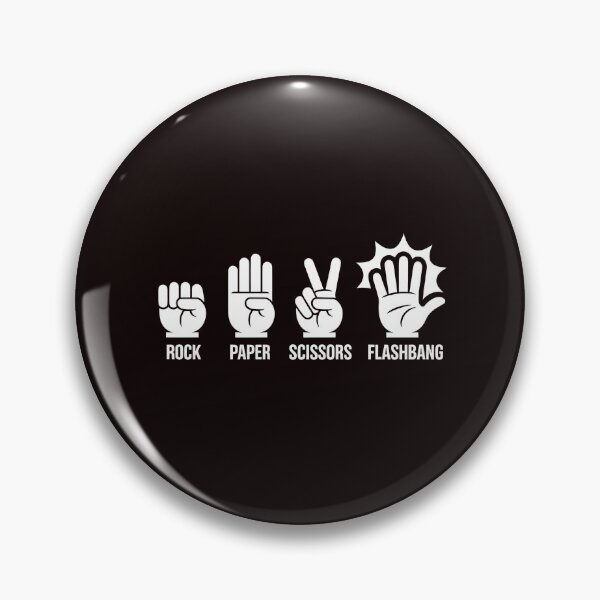 Item preview, Rock Paper Scissors Flashbang – Gamer Humor FPS Meme designed and sold by Redgiant87x.