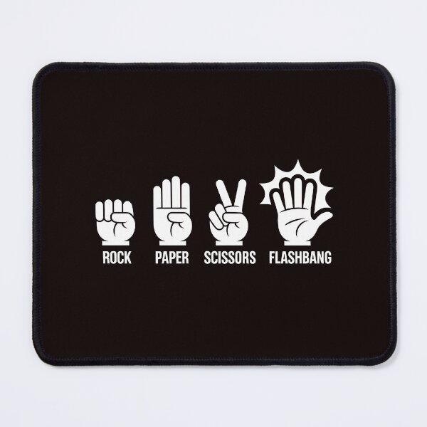 Item preview, Rock Paper Scissors Flashbang – Gamer Humor FPS Meme designed and sold by Redgiant87x.