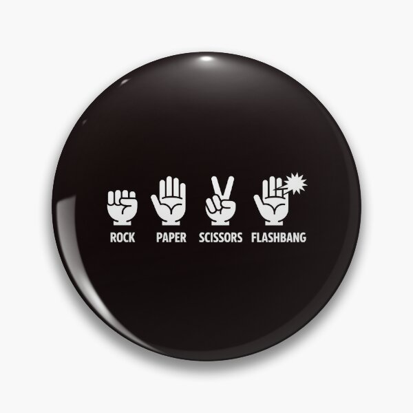 Item preview, Rock Paper Scissors Flashbang – Gaming Meme for FPS Fans designed and sold by Redgiant87x.
