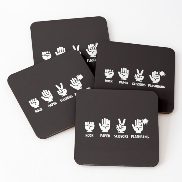 Item preview, Rock Paper Scissors Flashbang – Gaming Meme for FPS Fans designed and sold by Redgiant87x.