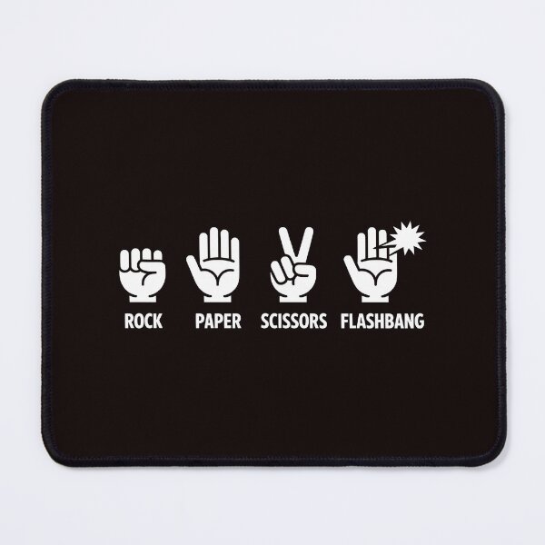 Item preview, Rock Paper Scissors Flashbang – Gaming Meme for FPS Fans designed and sold by Redgiant87x.