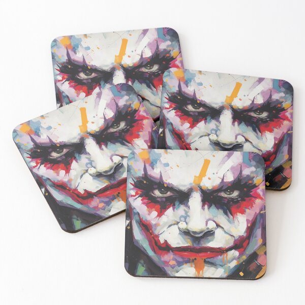 Item preview, Chaotic Grin - Abstract Colorful Villain Portrait designed and sold by AetherVibes.