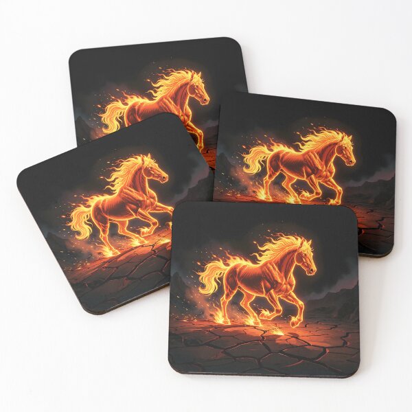 Item preview, Horse Surrounded by Fire Decorative Vibrant and Energetic designed and sold by Marcu Ioachim.