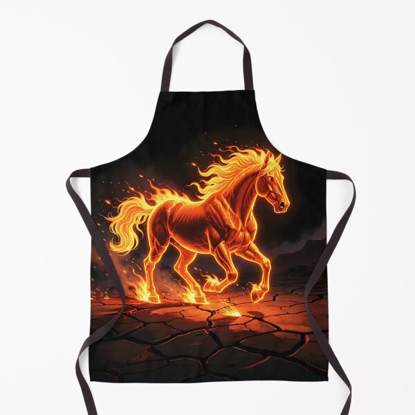 Item preview, Horse Surrounded by Fire Decorative Vibrant and Energetic designed and sold by Marcu Ioachim.
