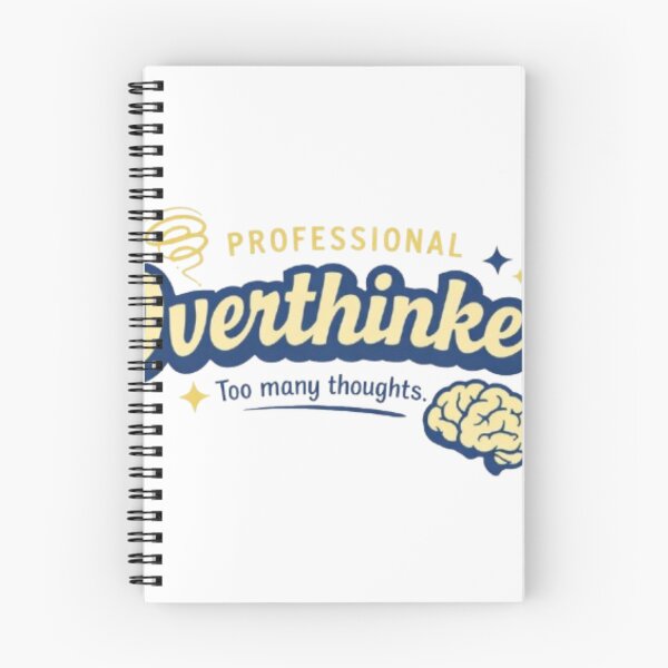 Item preview, Professional Overthinker Retro Aesthetic Funny Quote T-Shirt designed and sold by DRstore95.