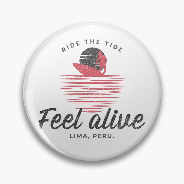Artikelvorschau, Surfen in Lima, Peru, Südamerika (Grafik) entworfen und verkauft von Bold & Brewed.