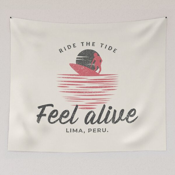Item preview, Surfing Lima Peru South America Graphic designed and sold by Bold & Brewed.