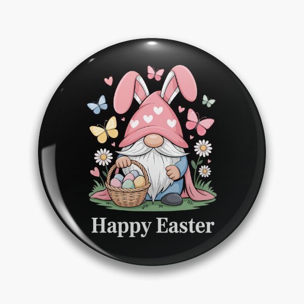 Item preview, Easter Gnome with Basket and Butterflies designed and sold by jkrphoto.
