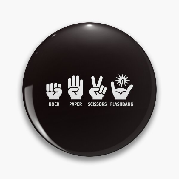 Item preview, Rock Paper Scissors Flashbang – Tactical Gamer Humor Design designed and sold by Redgiant87x.