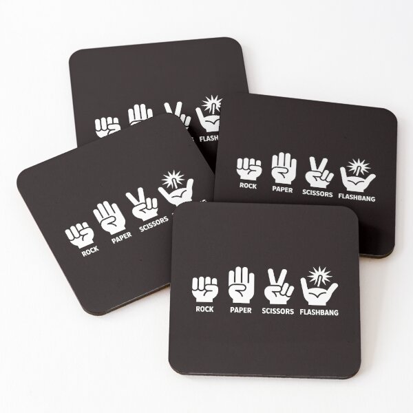 Item preview, Rock Paper Scissors Flashbang – Tactical Gamer Humor Design designed and sold by Redgiant87x.