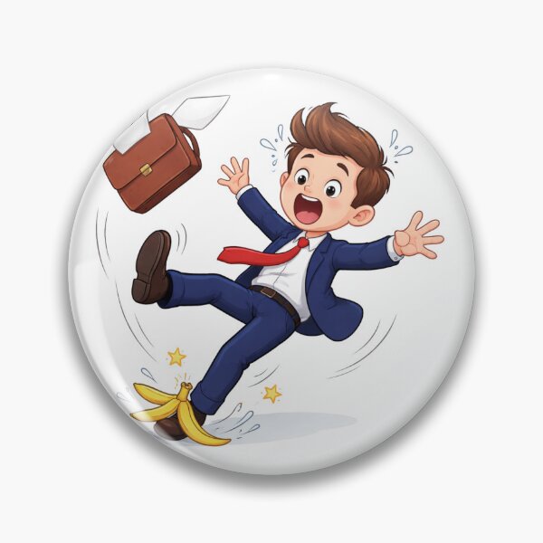 Item preview, Cartoon Businessman Slipping designed and sold by PriyankaSonara.