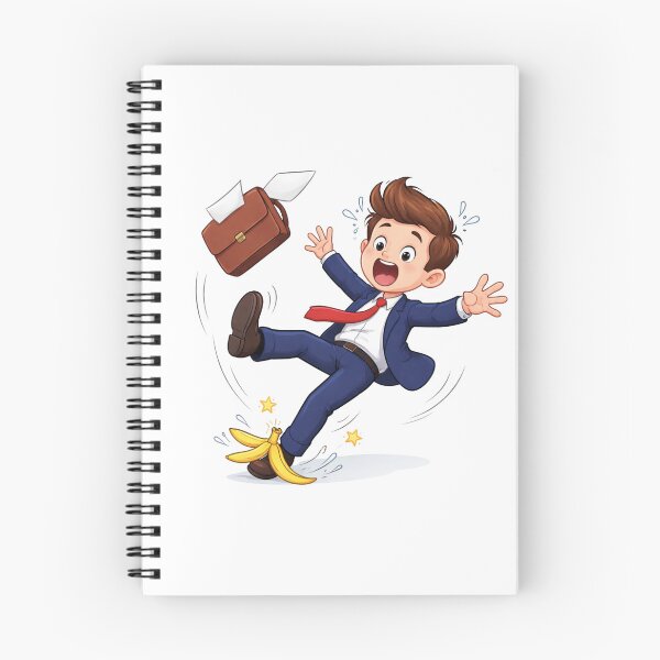 Item preview, Cartoon Businessman Slipping designed and sold by PriyankaSonara.