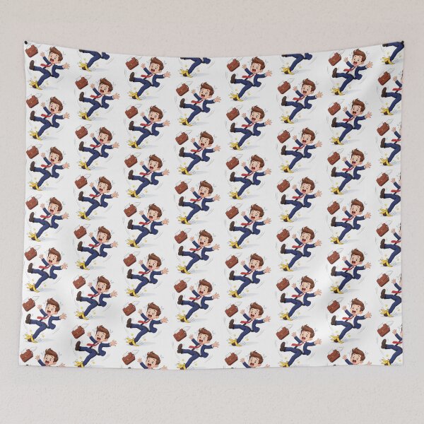Item preview, Cartoon Businessman Slipping designed and sold by PriyankaSonara.