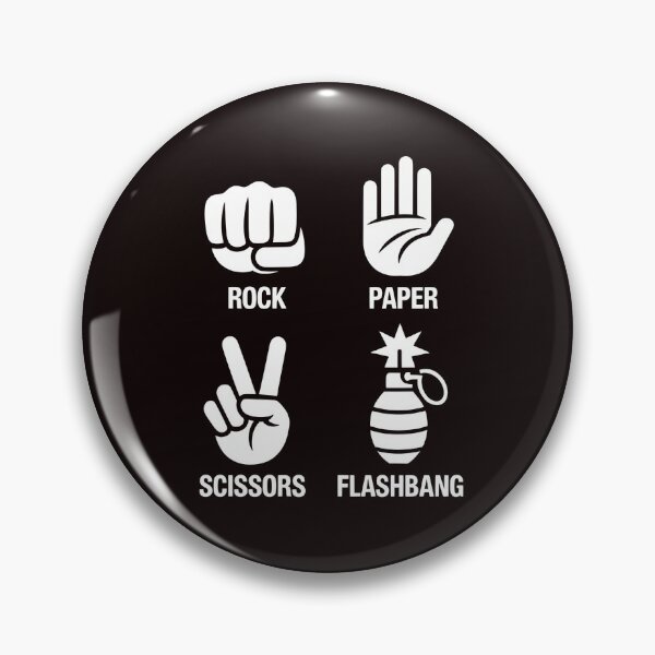 Item preview, Rock Paper Scissors Flashbang – FPS Gaming Meme Humor designed and sold by Redgiant87x.