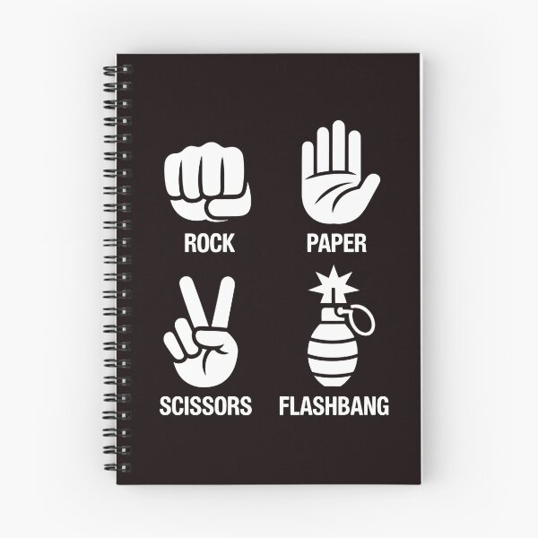 Item preview, Rock Paper Scissors Flashbang – FPS Gaming Meme Humor designed and sold by Redgiant87x.