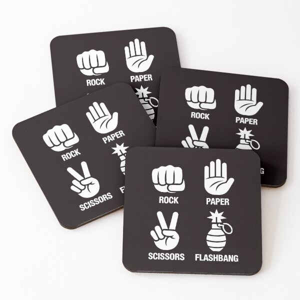 Item preview, Rock Paper Scissors Flashbang – FPS Gaming Meme Humor designed and sold by Redgiant87x.