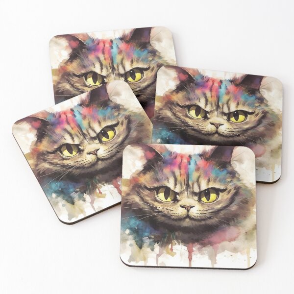 Item preview, Vanishing Grin - Abstract Cheshire Cat Art designed and sold by AetherVibes.