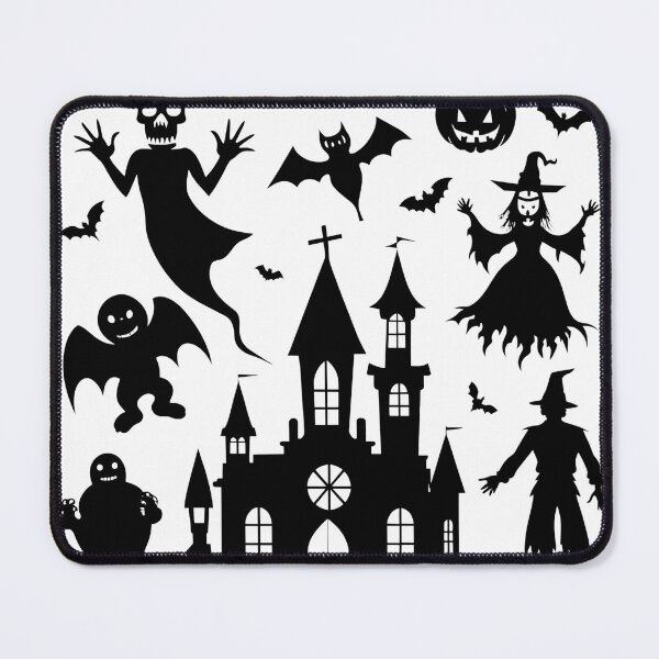 Item preview, Spooky Whimsy Halloween Illustration Collection Black Ghost Pumpkin designed and sold by ART ATTACK ZONE.