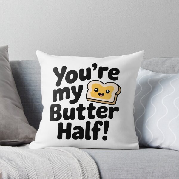 Item preview, You’re My Butter Half! Cute Kawaii Toast Pun designed and sold by PMCreative.