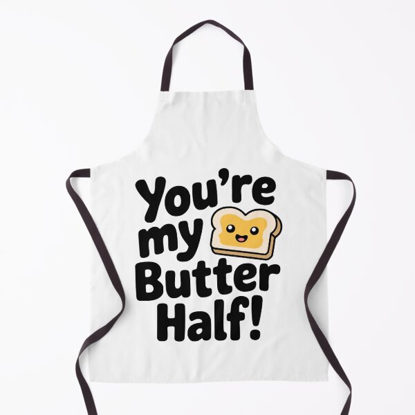 Item preview, You’re My Butter Half! Cute Kawaii Toast Pun designed and sold by PMCreative.