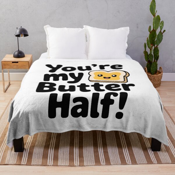 Item preview, You’re My Butter Half! Cute Kawaii Toast Pun designed and sold by PMCreative.