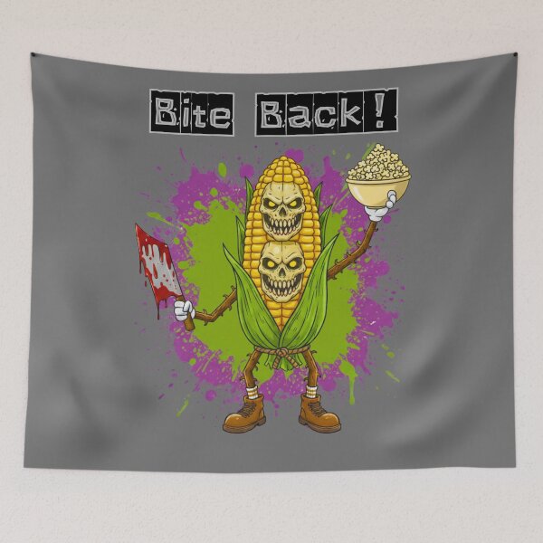 Item preview, Evil Corn - Vintage Monster Cartoon Style designed and sold by MBBialyPiksel.