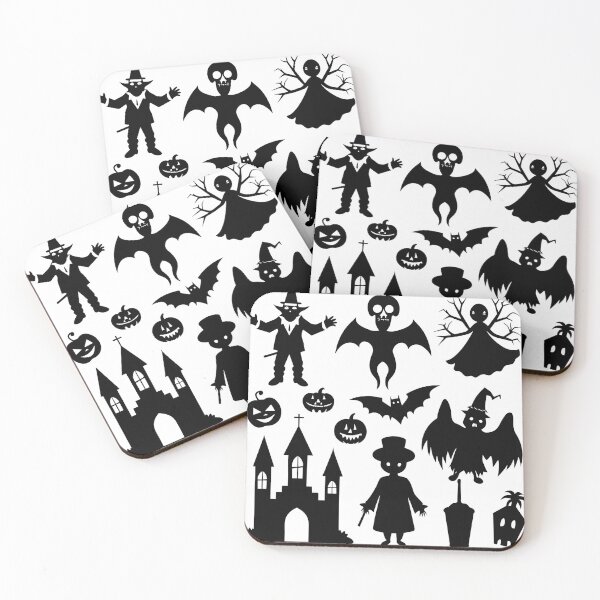 Item preview, Spooky Whimsy Halloween Collection Black Ghost Pumpkin Witches designed and sold by ART ATTACK ZONE.