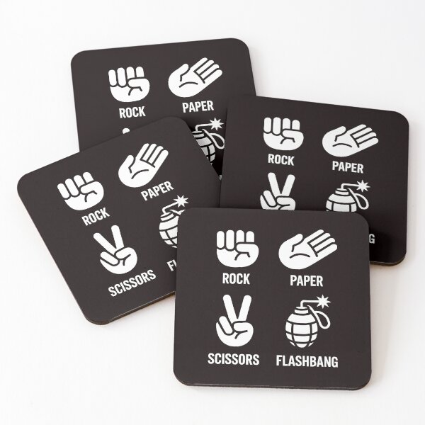 Item preview, Rock Paper Scissors Flashbang – Funny Gamer Humor Quote designed and sold by Redgiant87x.