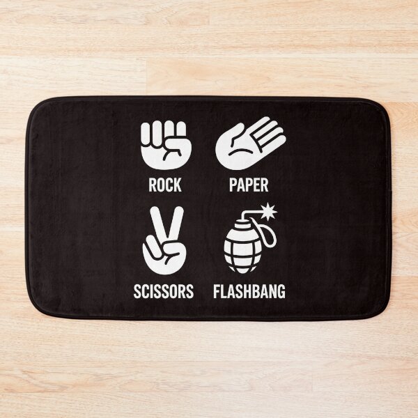 Item preview, Rock Paper Scissors Flashbang – Funny Gamer Humor Quote designed and sold by Redgiant87x.