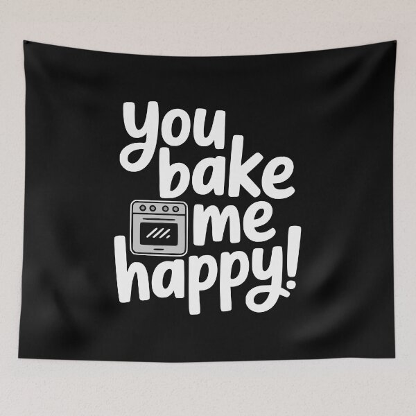Item preview, You Bake Me Happy! Cute Baking Pun designed and sold by PMCreative.