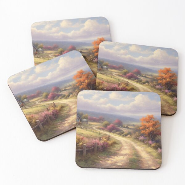 Item preview, Tranquil Countryside - Serene Rural Landscape Art designed and sold by AetherVibes.