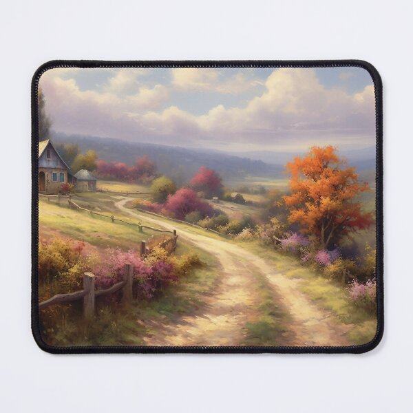 Item preview, Tranquil Countryside - Serene Rural Landscape Art designed and sold by AetherVibes.