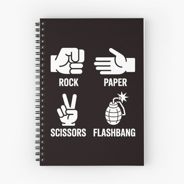 Item preview, Rock Paper Scissors Flashbang – Chaotic FPS Gamer Joke Design designed and sold by Redgiant87x.