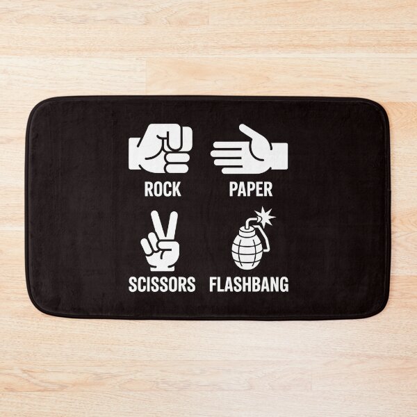 Item preview, Rock Paper Scissors Flashbang – Chaotic FPS Gamer Joke Design designed and sold by Redgiant87x.