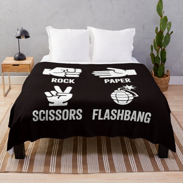 Item preview, Rock Paper Scissors Flashbang – Chaotic FPS Gamer Joke Design designed and sold by Redgiant87x.