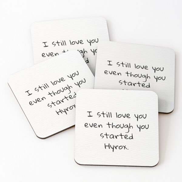 Item preview, Funny Hyrox Relationship Quote for Gym Couples designed and sold by deadpanlove.