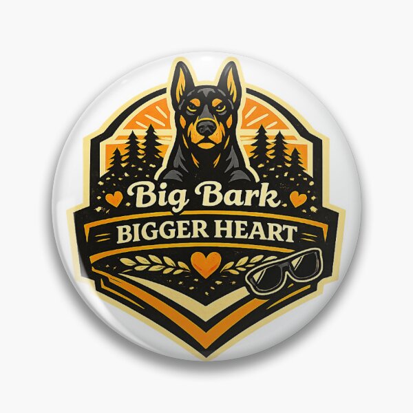 Item preview, Big Bark Bigger Heart Funny Doberman Gift designed and sold by WildVista.