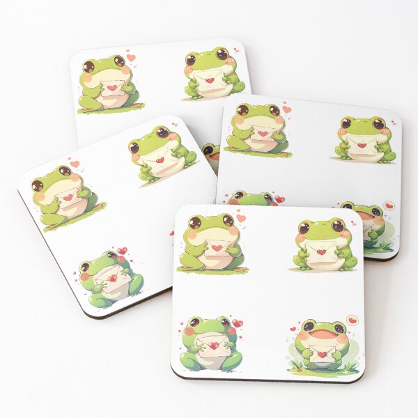 Item preview, Mini Frogs with love letters sticker pack designed and sold by MendaciousMina.