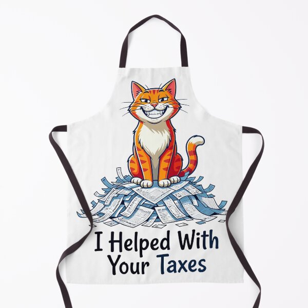 Item preview, I Helped With Your Taxes - Funny Cat Shredding Paper designed and sold by shirt0pedia.