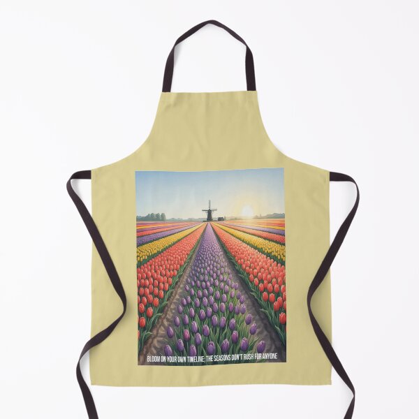 Item preview, Netherlands Tulip Fields - Vibrant Geometric Watercolor Digital Art designed and sold by TheDesignDen21.
