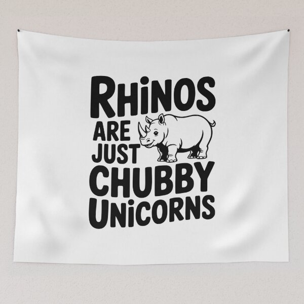 Item preview, Rhinos Are Just Chubby Unicorns designed and sold by Frank Ring.