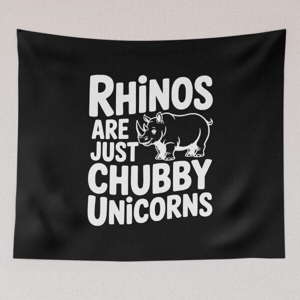 Item preview, Rhinos Are Just Chubby Unicorns designed and sold by Frank Ring.