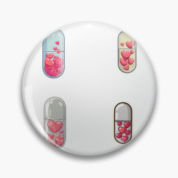 Item preview, Mini Heart pills sticker pack designed and sold by MendaciousMina.